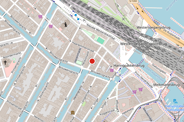 Brandweer-melding op Binnen Wieringerstraat, Amsterdam op 8 mei, kaart-overzicht