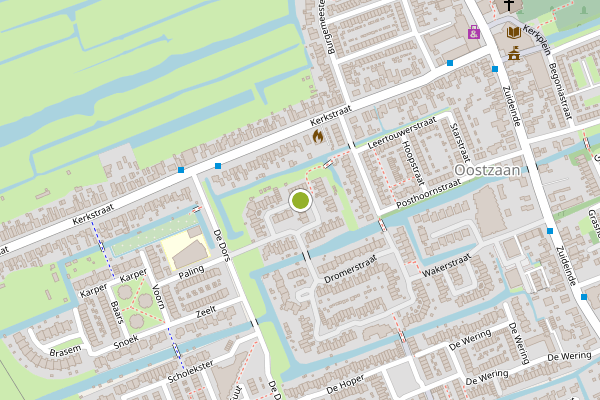 Ambulance-melding op Slaperstraat, Oostzaan op 8 juli, kaart-overzicht