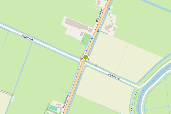 Ambulance-melding op Middenweg, Noordbeemster op 8 juli, kaart-overzicht