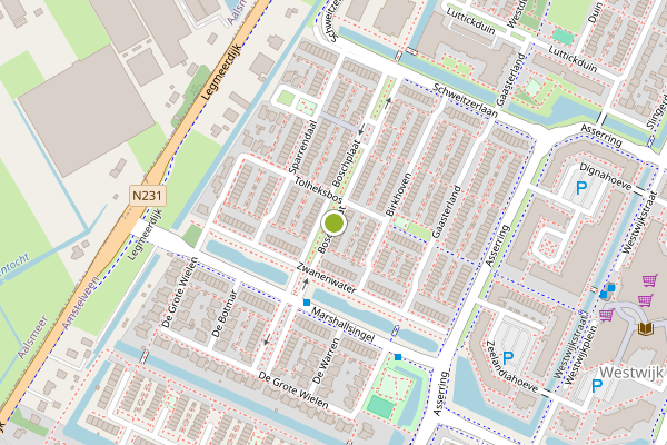 Ambulance-melding op Boschplaat, Amstelveen op 8 juli, kaart-overzicht
