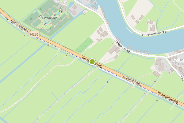 Ambulance-melding op Gooilandseweg, Weesp op 9 juli, kaart-overzicht