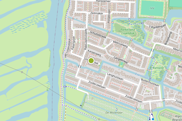 Ambulance-melding op Snoekstraat, Landsmeer op 9 juli, kaart-overzicht