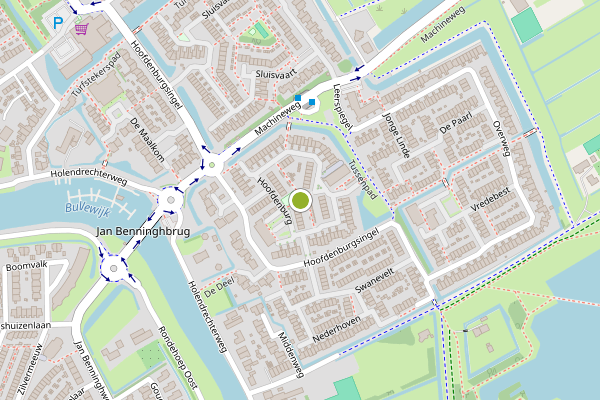 Ambulance-melding op Hoofdenburg, Ouderkerk aan de Amstel op 8 juli, kaart-overzicht