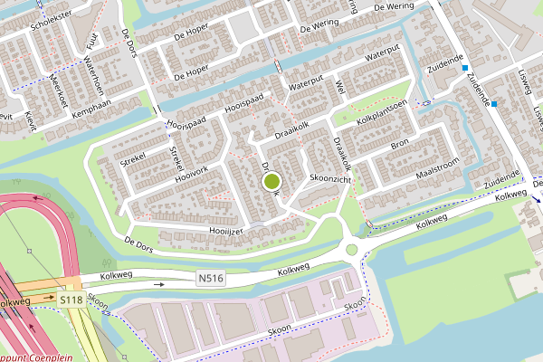 Ambulance-melding op Draaikolk, Oostzaan op 8 juli, kaart-overzicht