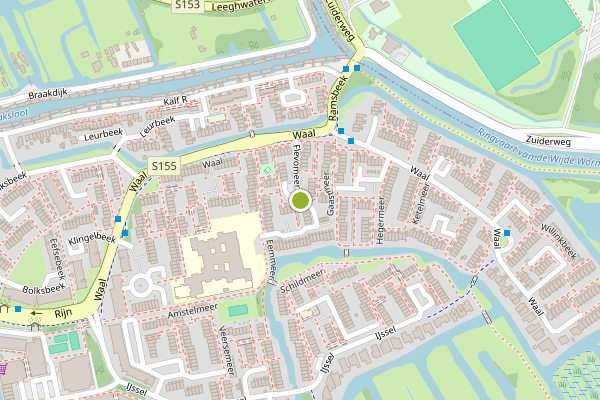Ambulance-melding op Flevomeer, Zaandam op 8 juli, kaart-overzicht