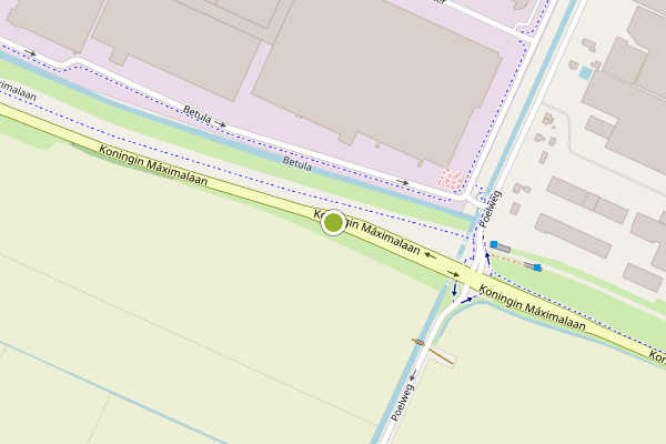 Ambulance-melding op Koningin Maximalaan, Uithoorn op 9 juli, kaart-overzicht