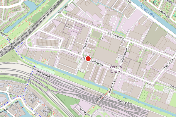 Brandweer-melding op Verrijn Stuartweg, Diemen op 9 juli, kaart-overzicht