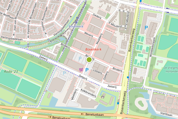 Ambulance-melding op Maalderij, Amstelveen op 9 juli, kaart-overzicht