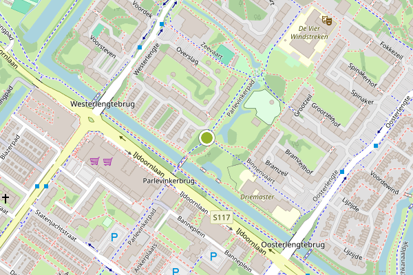 Ambulance-melding op Parlevinkerpad, Amsterdam op 9 juli, kaart-overzicht