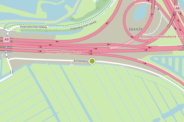 Ambulance-melding op Amstelweg, Ouderkerk aan de Amstel op 9 juli, kaart-overzicht