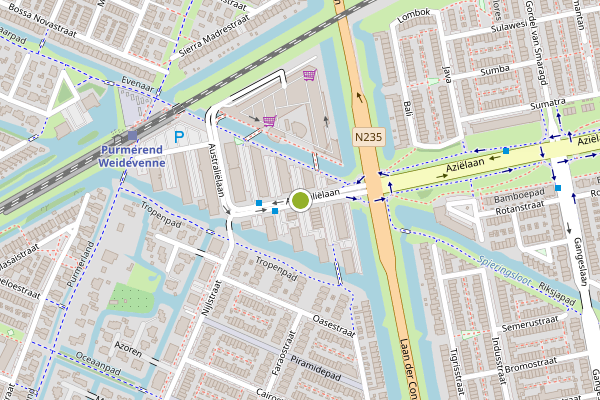 Ambulance-melding op Melbournestraat, Purmerend op 9 juli, kaart-overzicht