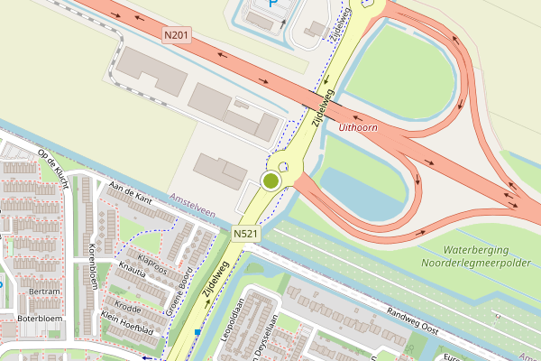 Ambulance-melding op Zijdelweg, Amstelveen op 8 mei, kaart-overzicht