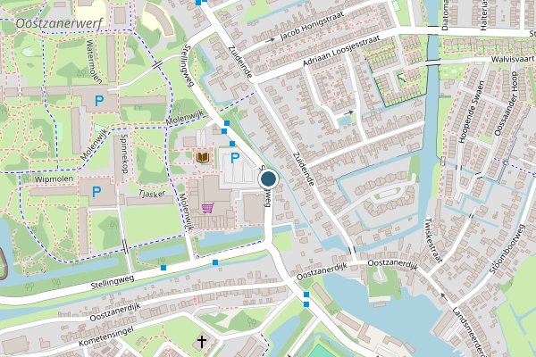 Politie-melding op Verlengde Stellingweg, Amsterdam op 9 mei, kaart-overzicht