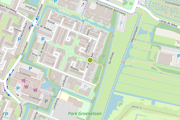 Ambulance-melding op In de Wolken, Amstelveen op 10 juli, kaart-overzicht