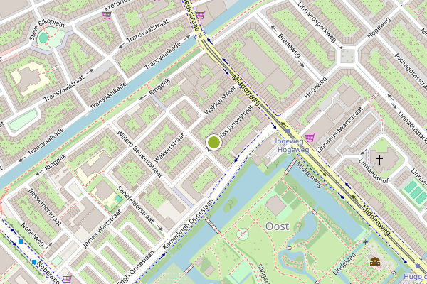 Ambulance-melding op Zacharias Jansestraat, Amsterdam op 10 juli, kaart-overzicht