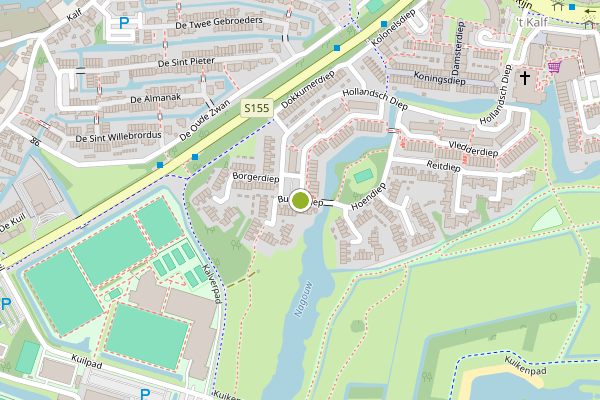 Ambulance-melding op Buinerdiep, Zaandam op 9 juli, kaart-overzicht
