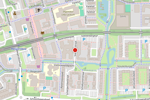 Brandweer-melding op Soestdijkstraat, Amsterdam op 10 juli, kaart-overzicht