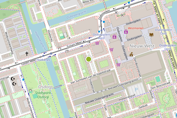 Ambulance-melding op Martini van Geffenstraat, Amsterdam op 10 juli, kaart-overzicht