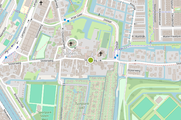 Ambulance-melding op Sloterweg, Amsterdam op 10 juli, kaart-overzicht