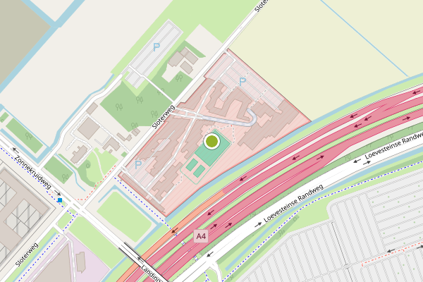 Ambulance-melding op Sloterweg, Badhoevedorp op 10 juli, kaart-overzicht