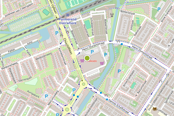 Ambulance-melding op John F. Kennedyplein, Purmerend op 10 juli, kaart-overzicht
