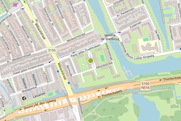 Ambulance-melding op Cort van der Lindenstraat, Zaandam op 9 mei, kaart-overzicht