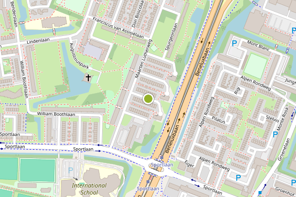 Ambulance-melding op Maarten Lutherweg, Amstelveen op 11 juli, kaart-overzicht