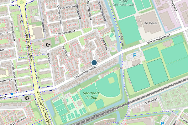 Politie-melding op Van IJsendijkstraat, Purmerend op 11 juli, kaart-overzicht