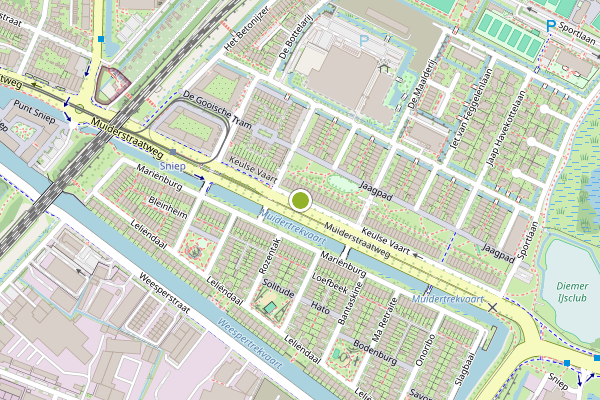 Ambulance-melding op Keulse Vaart, Diemen op 11 juli, kaart-overzicht