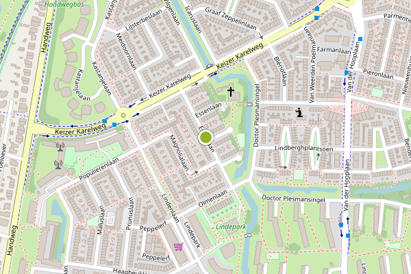 Ambulance-melding op Essenlaan, Amstelveen op 11 juli, kaart-overzicht