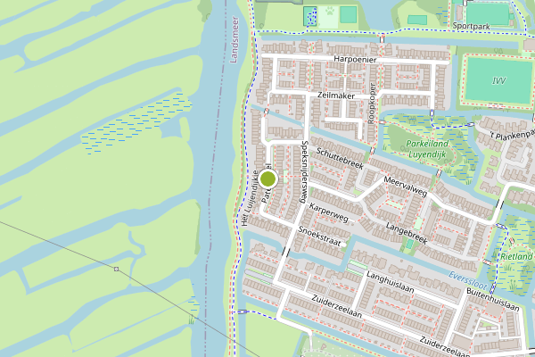 Ambulance-melding op Paterspoel, Landsmeer op 11 juli, kaart-overzicht