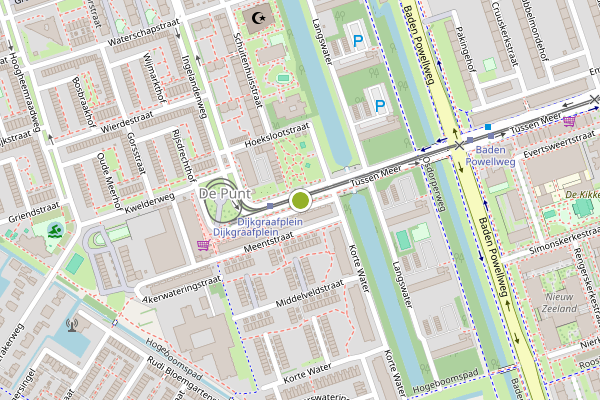 Ambulance-melding op Tussen Meer, Amsterdam op 9 mei, kaart-overzicht