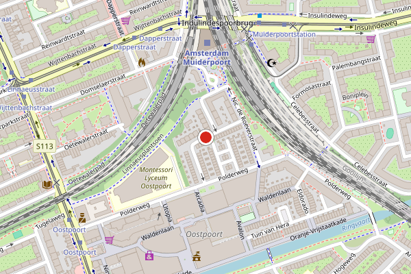 Brandweer-melding op Van der Vijverstraat, Amsterdam op 11 juli, kaart-overzicht
