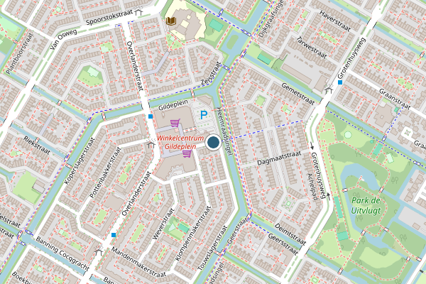 Politie-melding op Gildestraat, Purmerend op 11 juli, kaart-overzicht