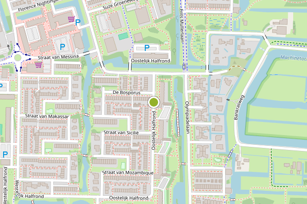 Ambulance-melding op Oostelijk Halfrond, Amstelveen op 12 juli, kaart-overzicht
