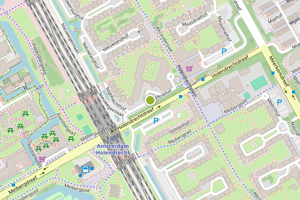 Ambulance-melding op Niftrikhof, Amsterdam op 12 juli, kaart-overzicht