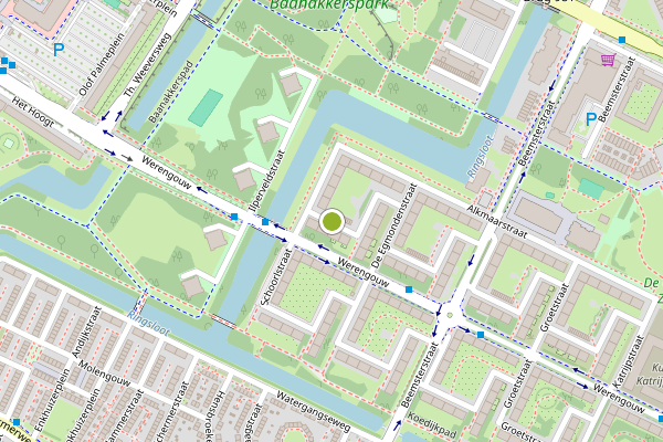 Ambulance-melding op Schoorlstraat, Amsterdam op 12 juli, kaart-overzicht