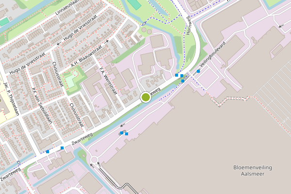 Ambulance-melding op Zwarteweg, Aalsmeer op 12 juli, kaart-overzicht