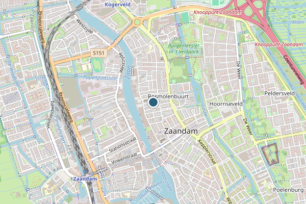 Politie-melding op A7 Re, Zaandam op 12 juli, kaart-overzicht