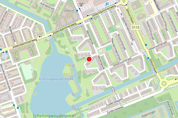 Brandweer-melding op De Breekstraat, Amsterdam op 12 juli, kaart-overzicht