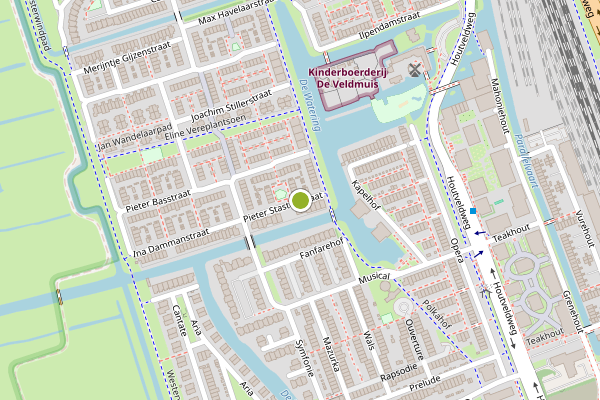 Ambulance-melding op Pieter Stastokstraat, Zaandam op 12 juli, kaart-overzicht