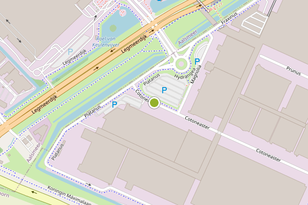 Ambulance-melding op Cotoneaster, De Kwakel op 19 april, kaart-overzicht