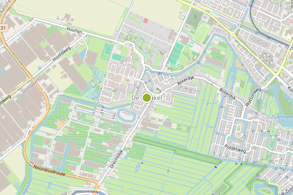Ambulance-melding op De Kwakel op 18 april, kaart-overzicht
