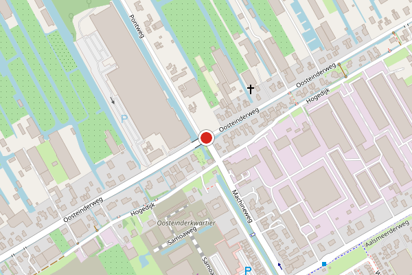 Brandweer-melding op Oosteinderweg, Aalsmeer op 13 juli, kaart-overzicht
