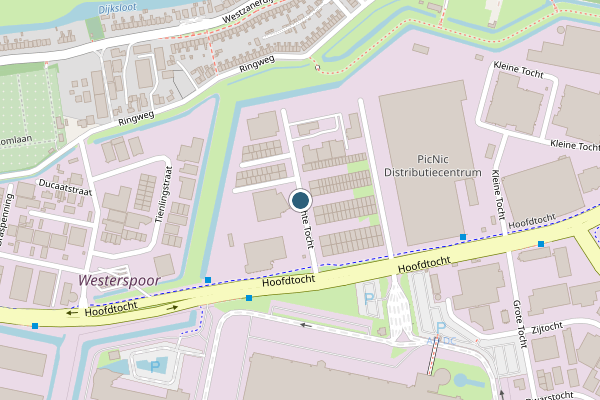 Politie-melding op Rechte Tocht, Zaandam op 13 juli, kaart-overzicht