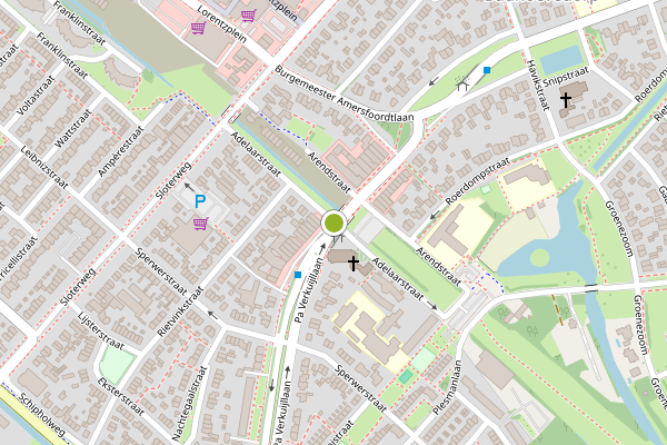 Ambulance-melding op Adelaarstraat, Badhoevedorp op 13 juli, kaart-overzicht