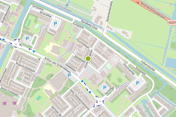 Ambulance-melding op Straatsburglaan, Uithoorn op 13 juli, kaart-overzicht