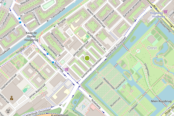 Ambulance-melding op Hollemanstraat, Amsterdam op 14 juli, kaart-overzicht