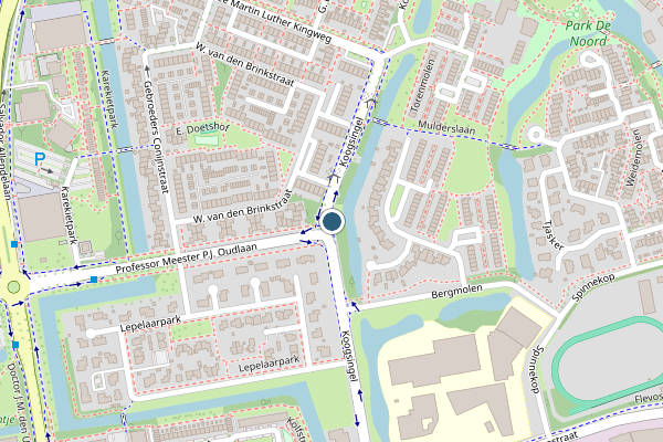 Politie-melding op Koogsingel, Purmerend op 14 juli, kaart-overzicht