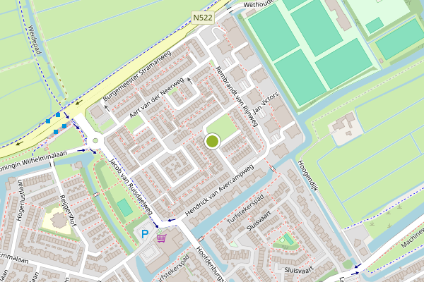 Ambulance-melding op Reinier Noomsstraat, Ouderkerk aan de Amstel op 14 juli, kaart-overzicht